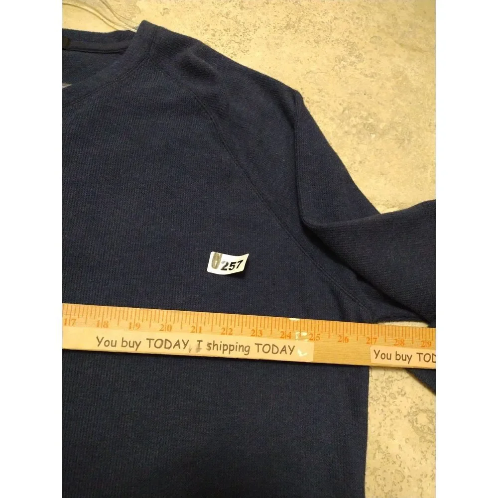 Banana Republic Sweater Men XXL Blue Crew Neck Pullover Long‎ Sleeves Casual